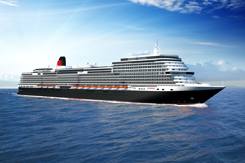 Yet to be named, the new Cunard Queen coming in 2022