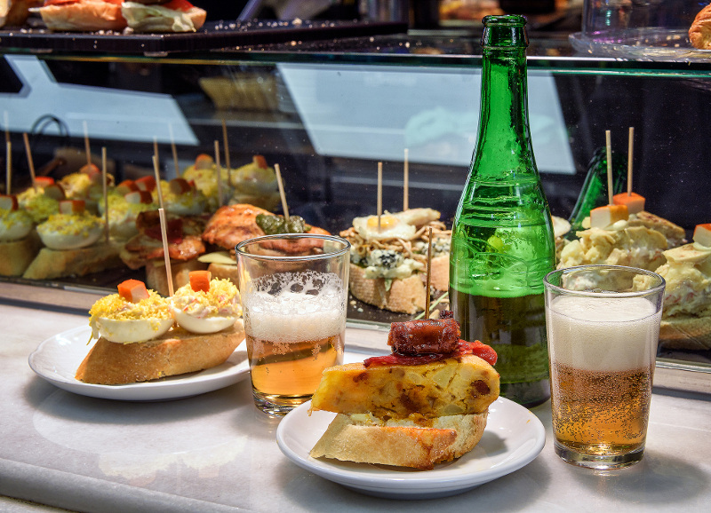 Beer and tapas Spain