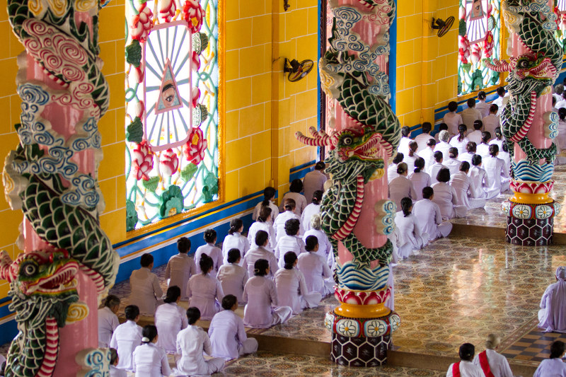 Cao Dai temple in Vietnam