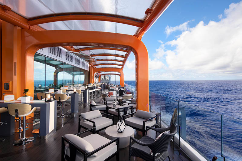 Celebrity Edge, The Magic Carpet (image courtesy of Celebrity Cruises)