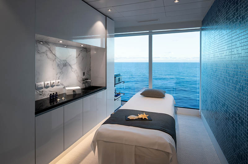 Celebrity Edge, Spa therapy room (image courtesy of Celebrity Cruises)