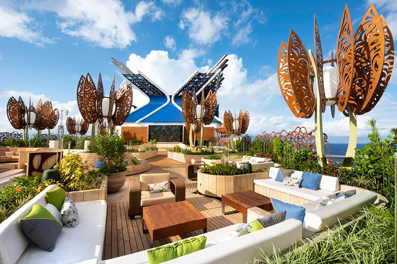 Celebrity Edge, The Rooftop Garden (image courtesy of Celebrity Cruises)