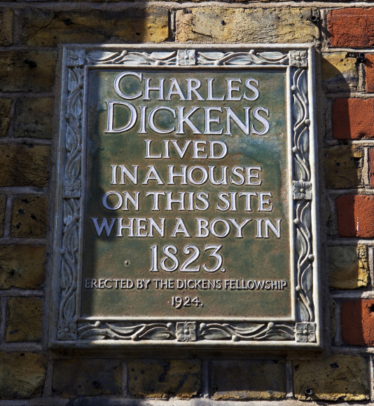 Charles Dickens Plaque London