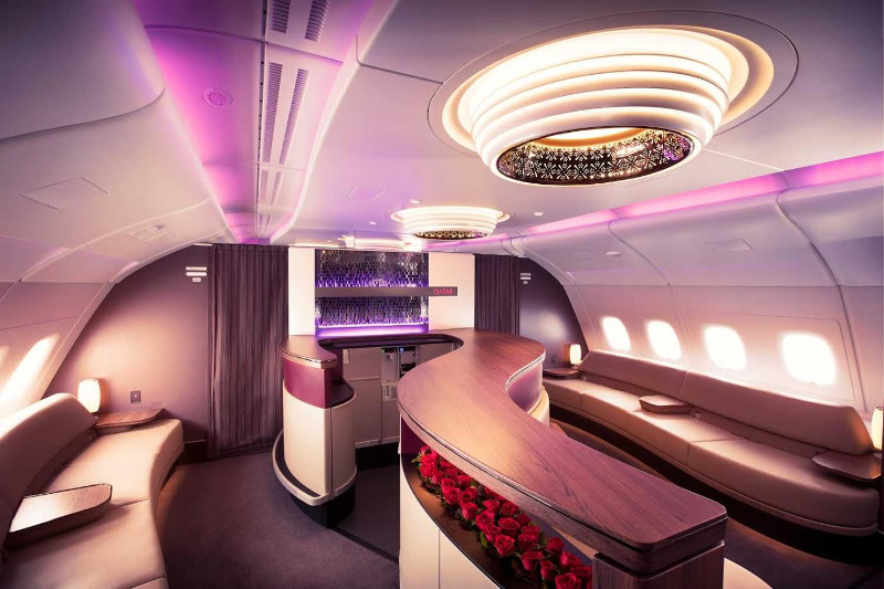 Qatar Airways Business Class Bar