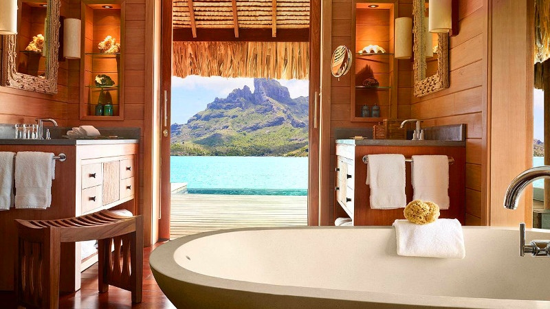 Four Seasons overwater bungalow Bora Bora