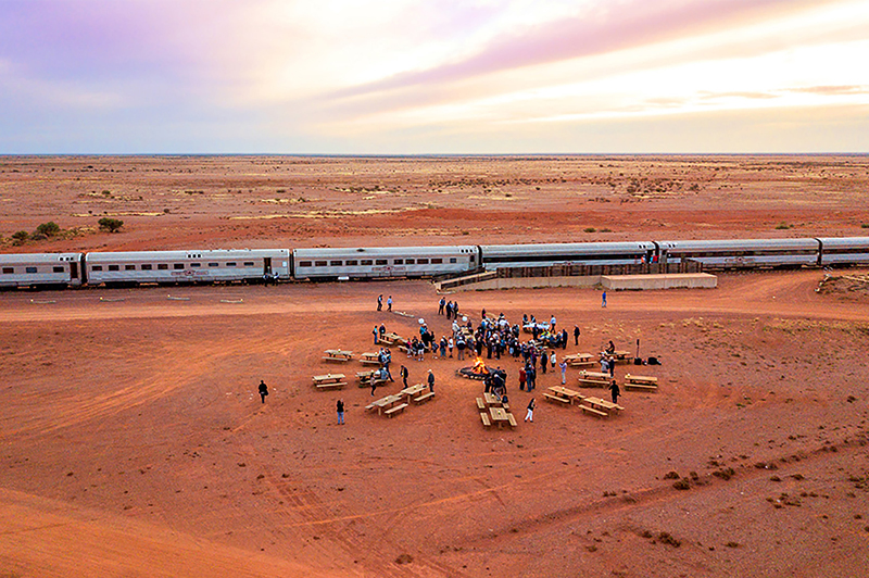 The Ghan Expedition, Manguri Canape Outback Fire
