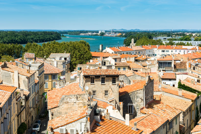 Travel Associates ancient city of arles and river in france