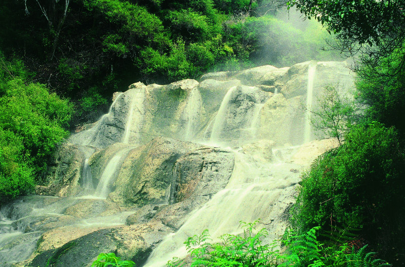 Hells Gate Hot Waterfall