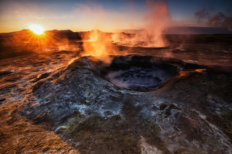 Hverarond Hverir Geothermal Field Iceland