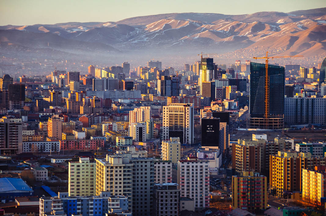 Mongolia's capital city, Ulaanbaatar. 