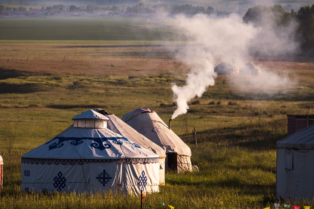 A traditional Mongolian ger.