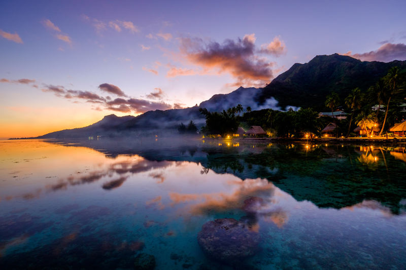 Moorea sunset French Polynesia Tahiti