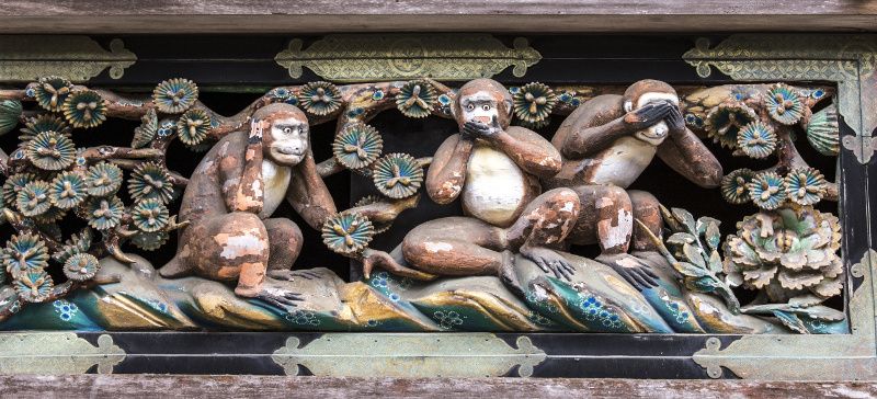Three monkeys Nikko