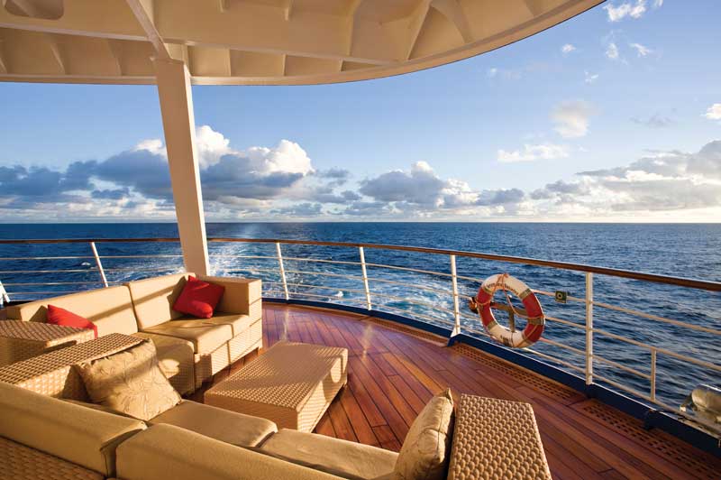 Take in the world from the deck of a Regent Seven Seas ship.
