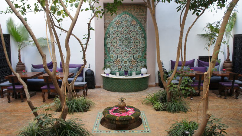 Riad Morocco courtyard