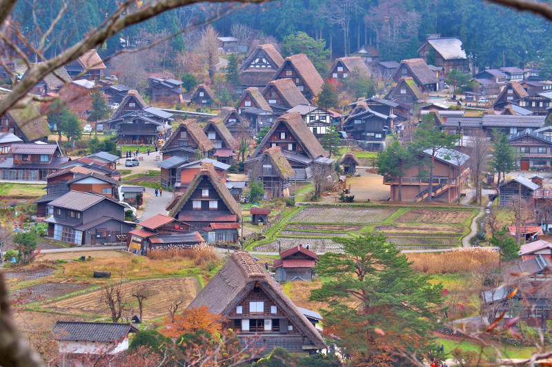 The World Heritage site of Shirakawa-go