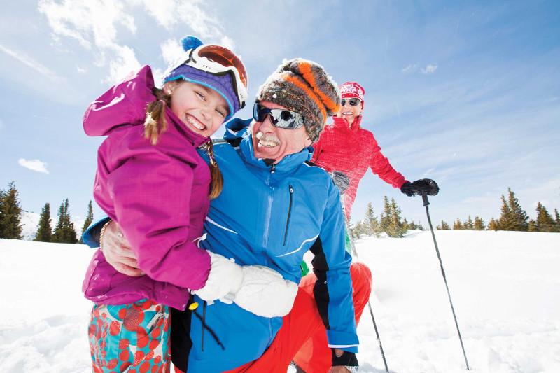 Ski trip multi generational