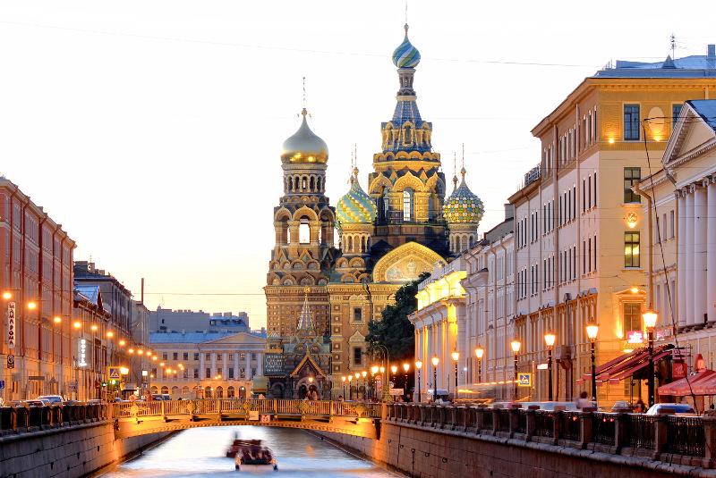 The fabulous spires of the Church of the Saviour on Spilled Blood