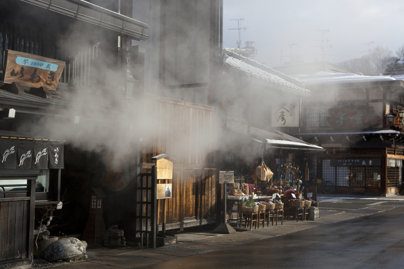 The traditional streets of Takayama