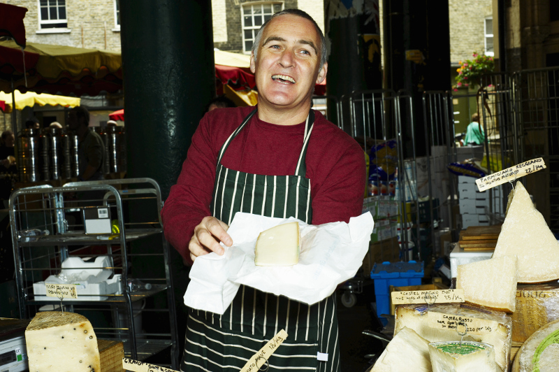 cheese from a London food stall