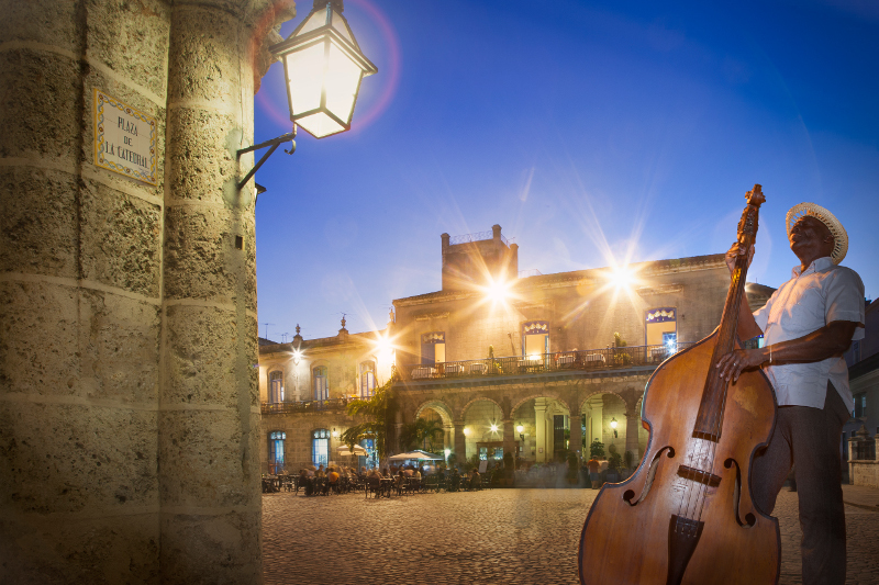 Musician in Old Havana, Cuba.