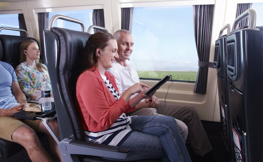 Spirit of Queensland Premium Economy seats