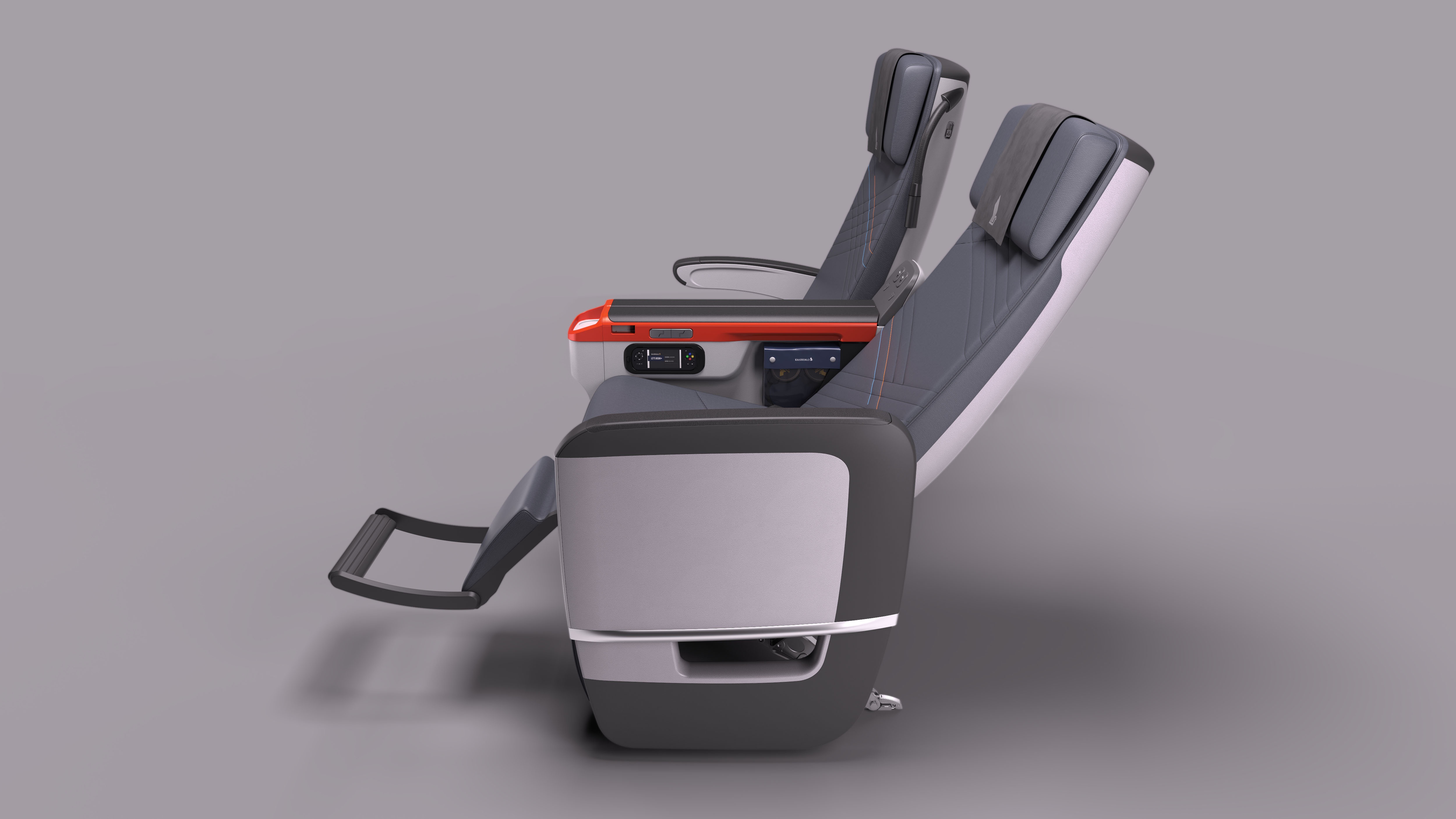An example of the Premium Economy Class seat to be fitted progressively Singapore Airlines