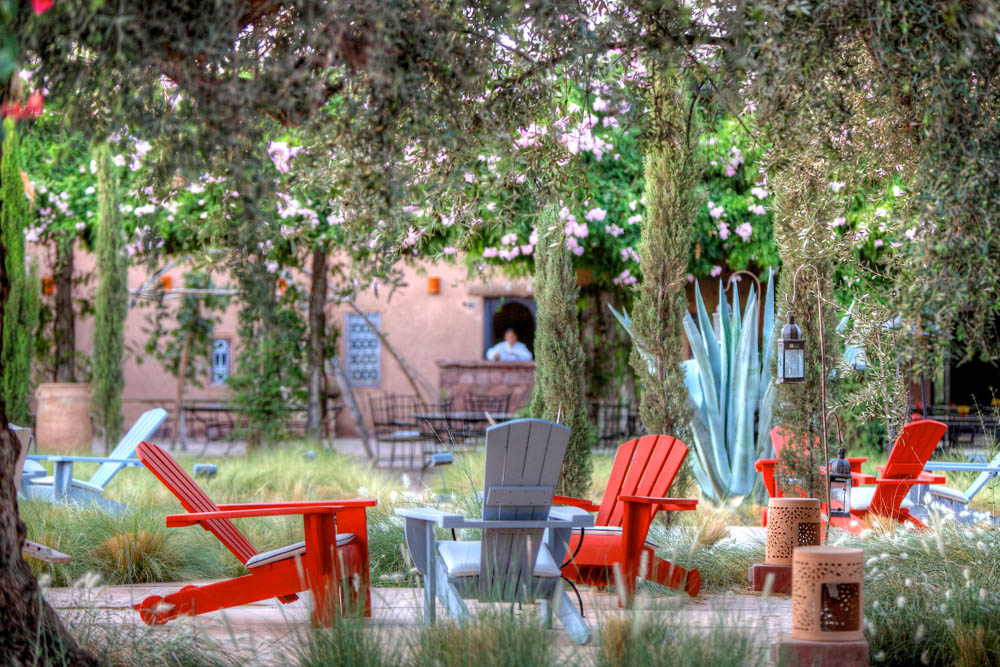 This image: The gardens of Beldi Country Club, Morocco.