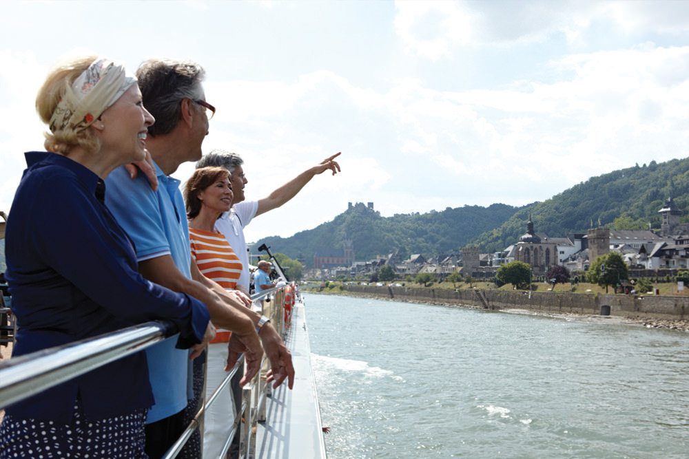 Travelers at a lookout at Tauck 