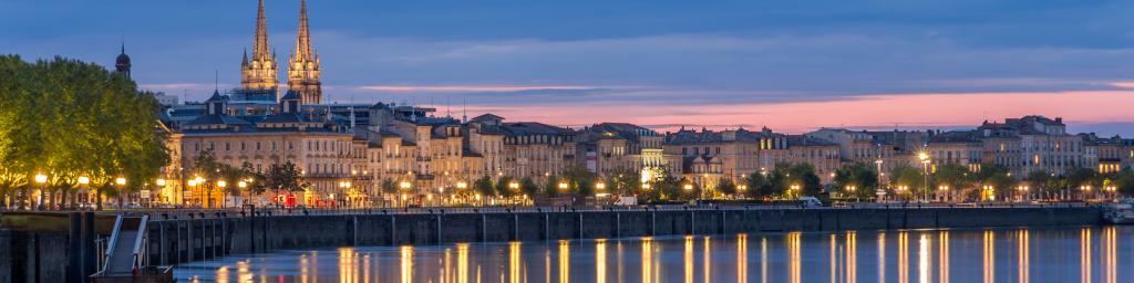 Bordeaux and Garonne River