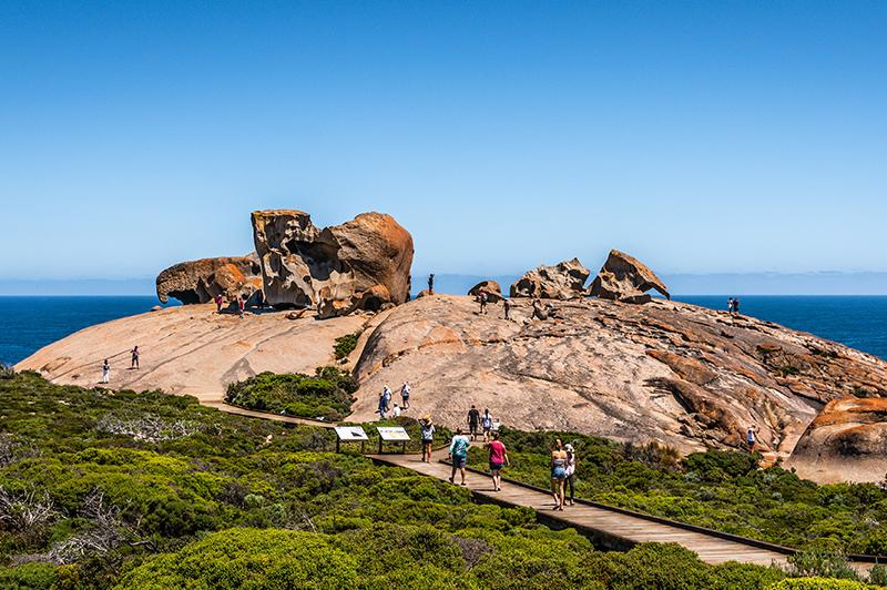 Remarkable rocks panorama view on Kangaroo island Remarkable rocks panorama view on Kangaroo island