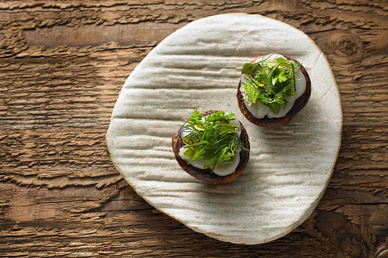 Plated food at Brae at Birregurra Plated food at Brae at Birregurra