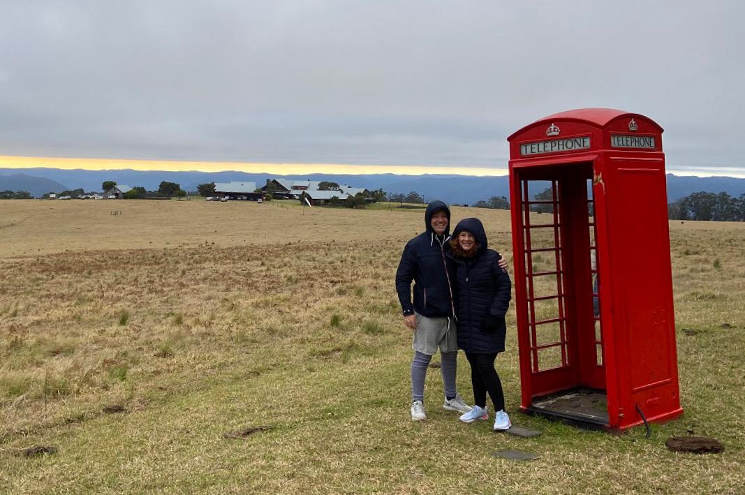 Kim Ross exploring the surrounding wilderness Kim Ross exploring the surrounding wilderness