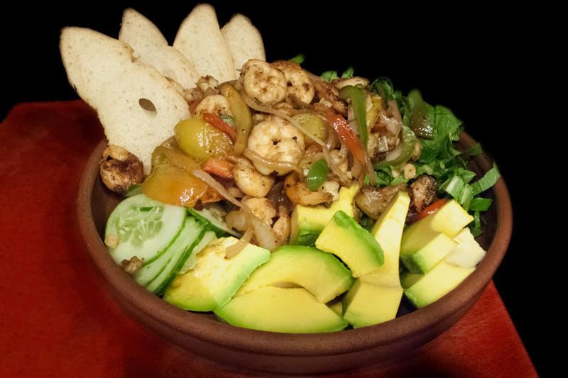 Tempting bowl of meat and vegetables