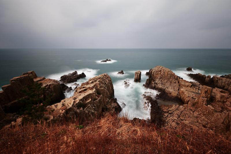 The basalt cliffs of Tojinbo, Fukui