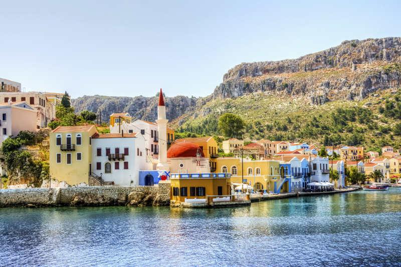 The beautiful seaside mansions of Kastellorizo