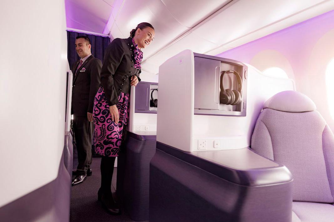 Air New Zealand's exceptional Business Premier™ service. Air New Zealand's exceptional Business Premier™ service.