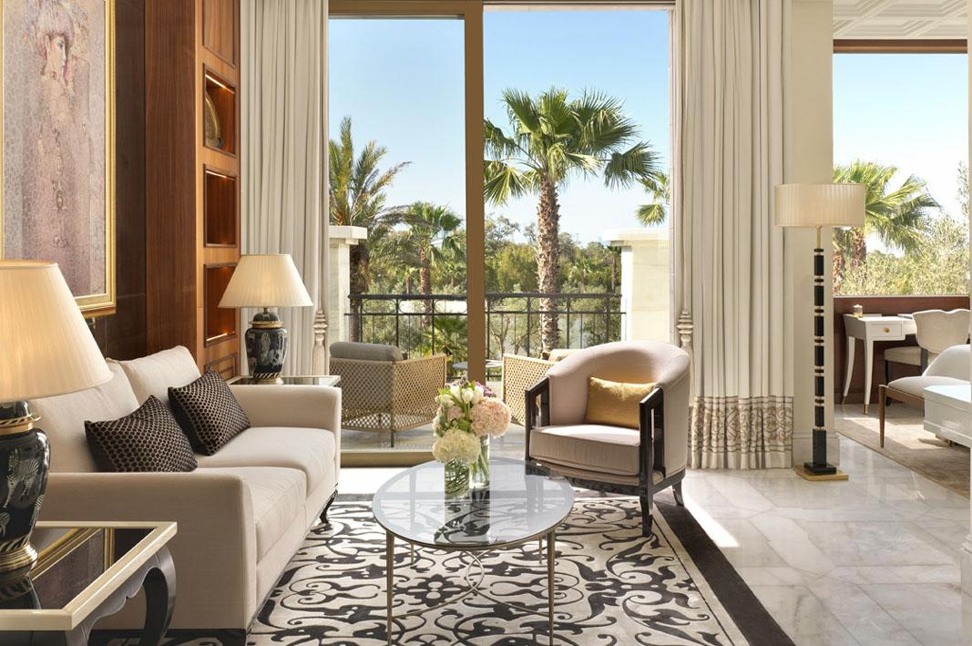 A deluxe room at the Ritz-Carlton Rabat, Dar Es Salam. A deluxe room at the Ritz-Carlton Rabat, Dar Es Salam.