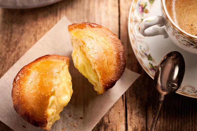Pasticciotto Leccese, a custard-filled pastry cake