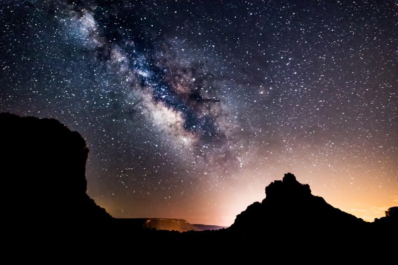 Starry skies of Nevada, USA