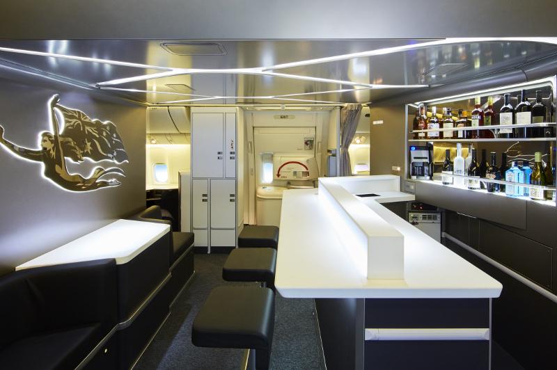 Virgin Business Class Inflight Bar