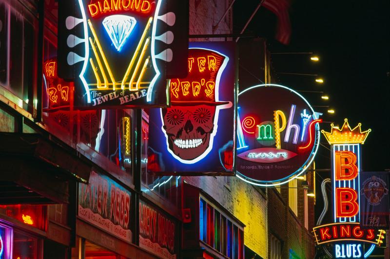 Beale Street neon signs