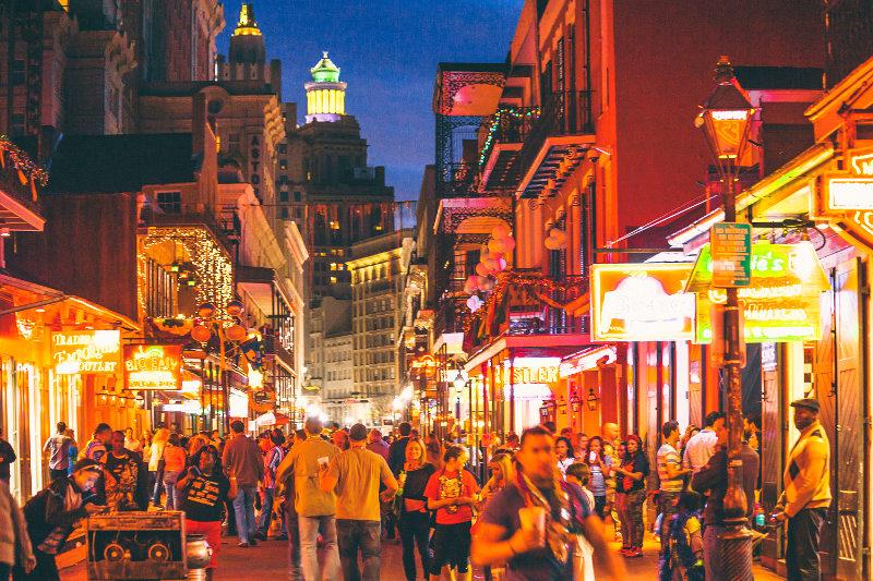 Bourbon Street in New Orleans