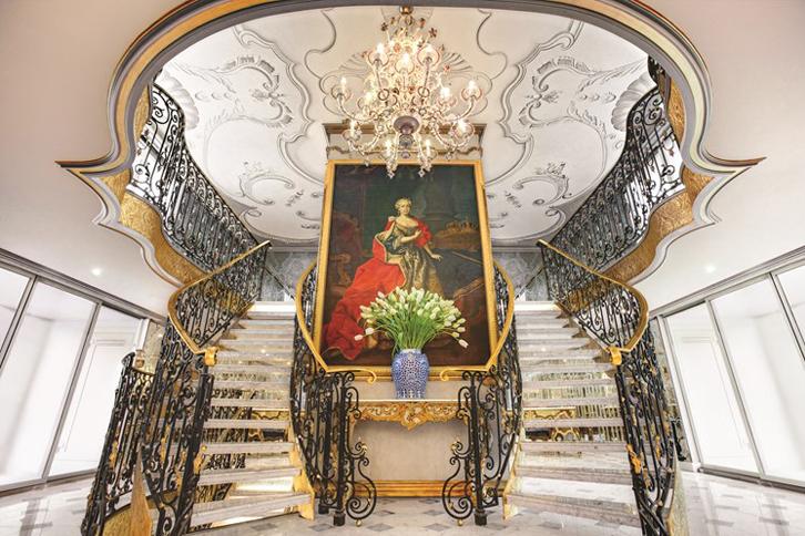 Oil painting of the ship