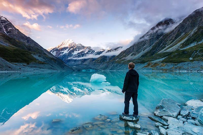 Mount Cook National Park, Tasman Glacier Mount Cook National Park, Tasman Glacier