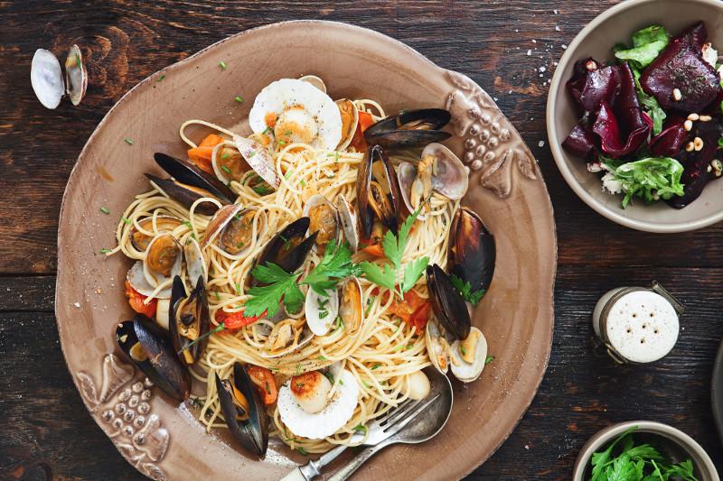 Seafood pasta